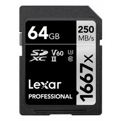 LEXAR Professional 64GB 1667x SDXC™ UHS-II karta