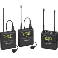 SONY UWP-D27 dvoukanálový přijímač, plus 2x beltpack vysílač j(e vhodné dokoupit  patici SMAD-P5) (K21 a K33 skladem)