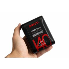 SWIT Mino-S140 | USB-C, tiny size with more capacity pocket mini battery, USB-A/USB-C/D-tap, V-Mount, also ideal for long term use or high power draw lights