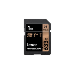 Lexar® Professional 1TB GB 633x SDHC™/SDXC™ UHS-I Cards