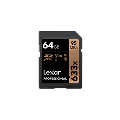Lexar® Professional 64GB 633x SDXC™ UHS-I karta