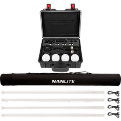 NANLITE Kit Nanlite Pavotube T8-7X-4 Light kit & Pavobulb 10C 4 Bulb kit