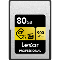 LEXAR CFexpress Pro Gold R900/W800 (VPG400) 80GB (Type A) pro FX6, FX3, A1, A7S3, A7M4