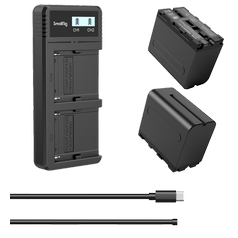 SMALLRIG 3823 2xNP-F970 Battery & Dual Charger Kit