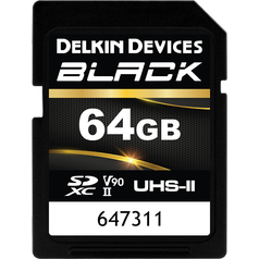 DELKIN SD BLACK Rugged UHS-II (V90) R300/W250 64GB (new)