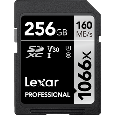LEXAR Pro 1066x SDXC U3 (V30) UHS-II R160/W120 256GB