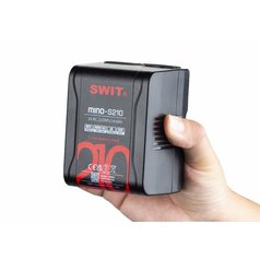 SWIT Mino-S210 | USB-C, tiny size with 210Wh pocket mini battery, USB-A/USB-C/D-tap, V-Mount, also ideal for long term use or high power draw lights