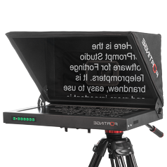 FORTINGE PROS 17" STUDIO PROMPTER SET with HDMI, VGA, BNC INPUT, 250cd/m2. Aspect Ratio 4:3. Adaptable with Mini DV to ENG/HD and all Studio System Cameras. Offers easy assemble with TOOL-LESS design. Software is included.