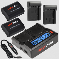 HEDBOX BUNDLE duální nabíječka DC50, 2x FZ100 baterie s destičkami