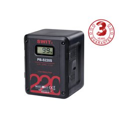 SWIT PB-S220S V-mount battery Multi-Sockets Square Cine Battery, V-Mount, OLED displej